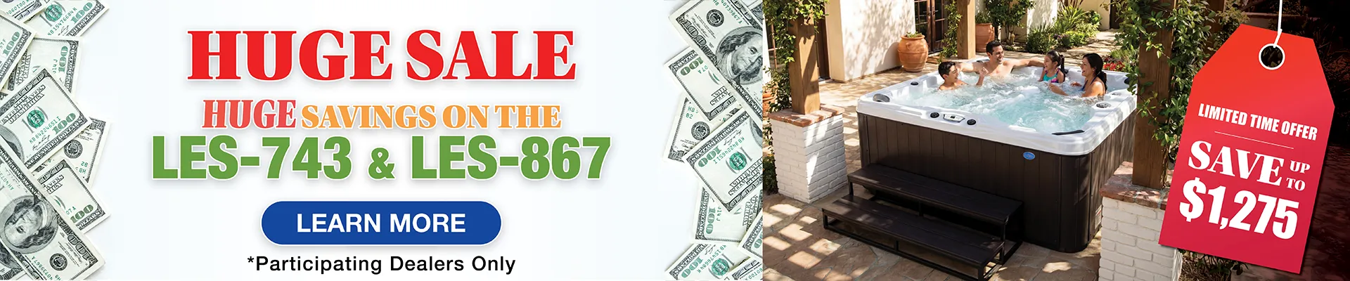 Calspas hot tub being used in a family setting - Millhall