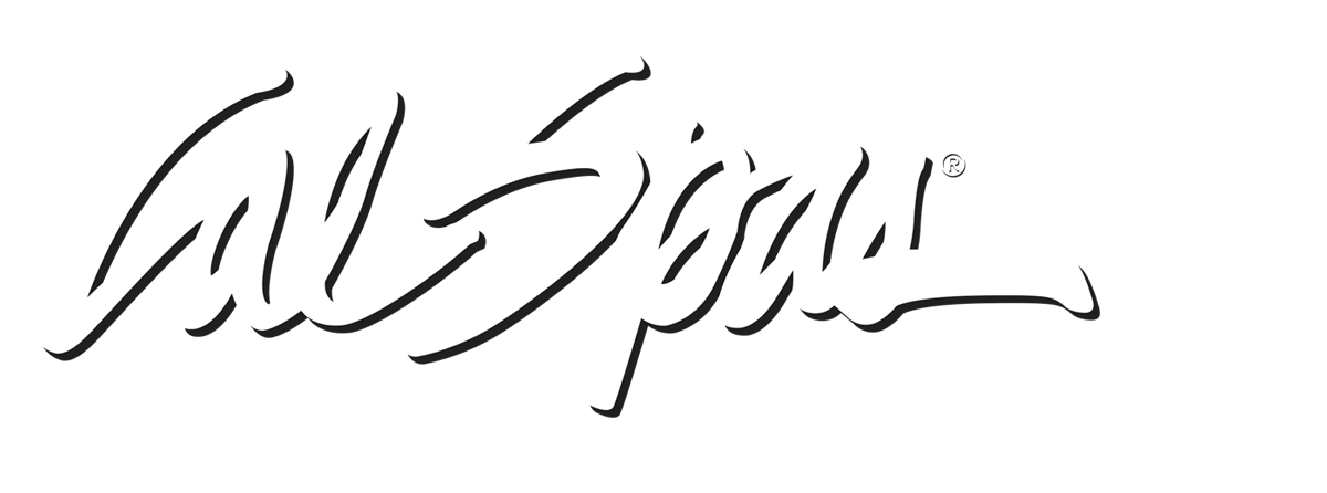 Calspas White logo hot tubs spas for sale Millhall